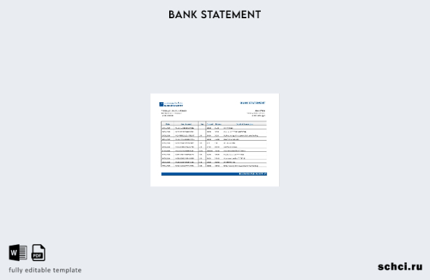 цифровая загрузка Egypt Blom Bank of Egypt, шаблон слова банковской выписки